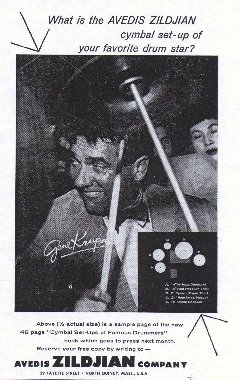 1950's Zildjian Set-Up Advertisement